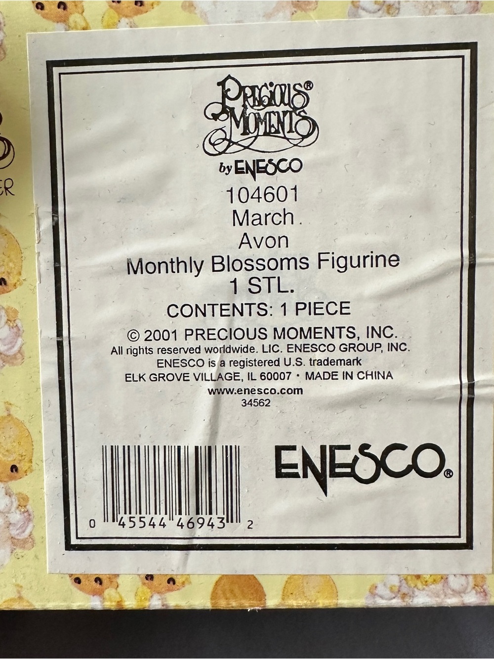 Precious Moments March Monthly Blossoms Figurine